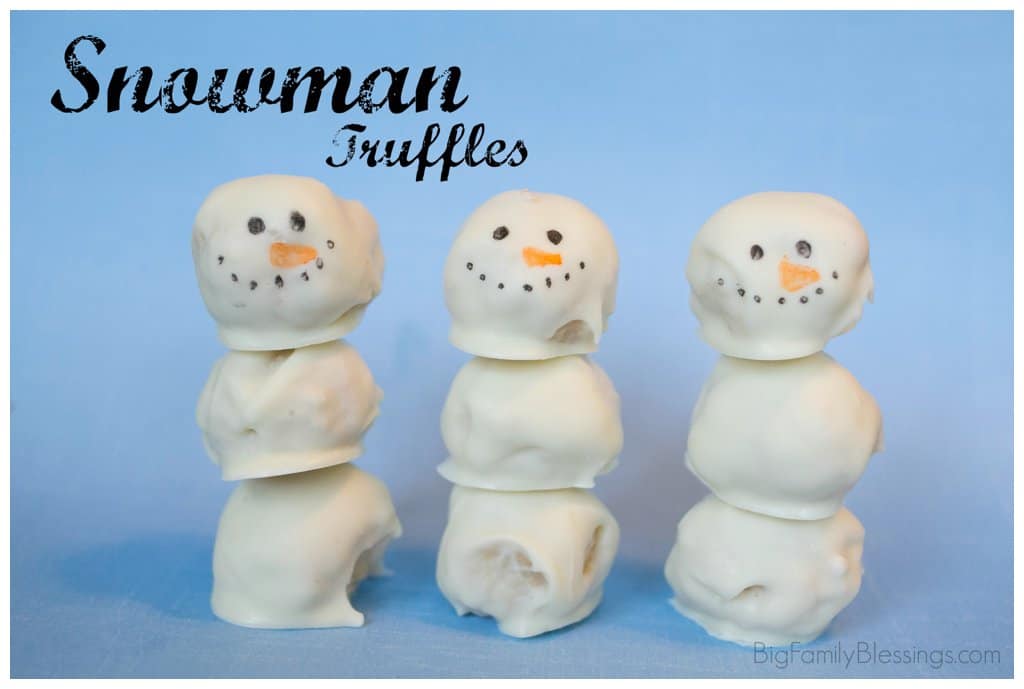 Snowman Truffles {Fun with Food}