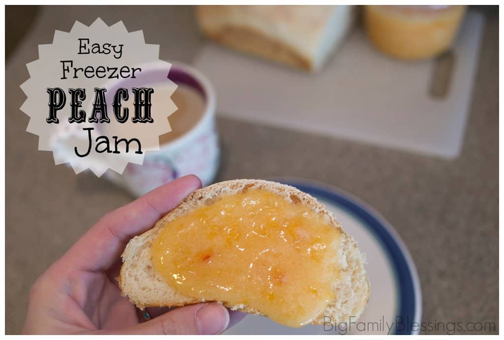 Quick & Easy Freezer Peach Jam