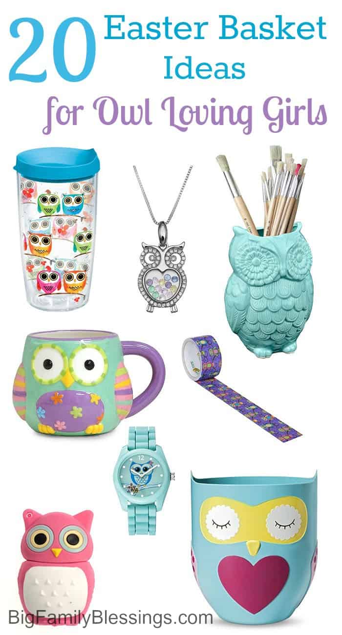 20 Easter Basket Ideas for an owl obsessed girl