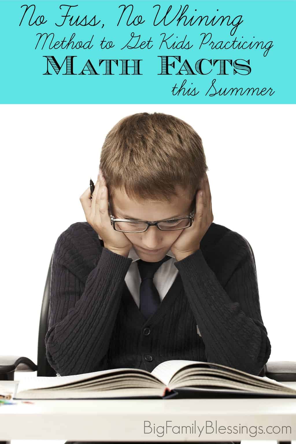 This summer I've found a great way to get my kids to practice their math facts every day. Better yet, it's a no fuss, no whining, no arguing method to get children practicing math facts during summer break. And it's so simple!