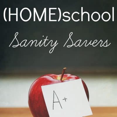 Back to Homeschool Sanity Savers