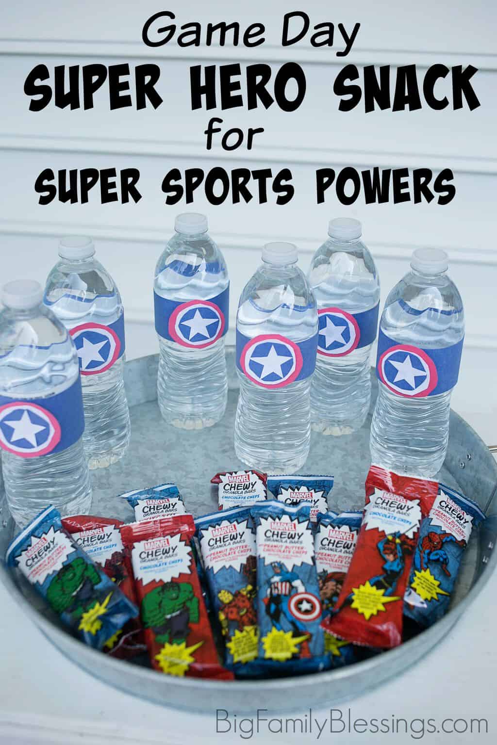 Create a Super Hero Snack on Game Day for Super Sports Powers