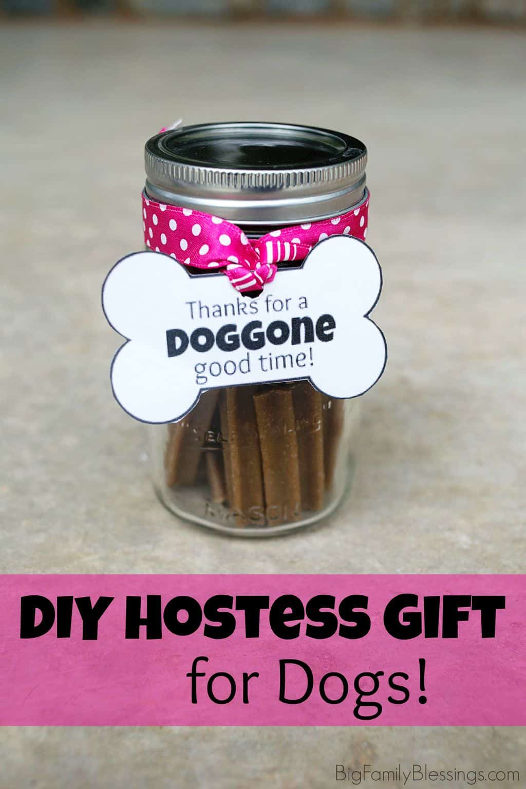 Thanks for the DOGGONE good time hostess gift for dogs