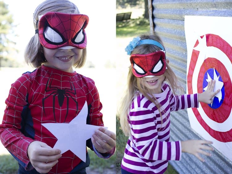 Pin the Star on Captain America's Shield Party Game