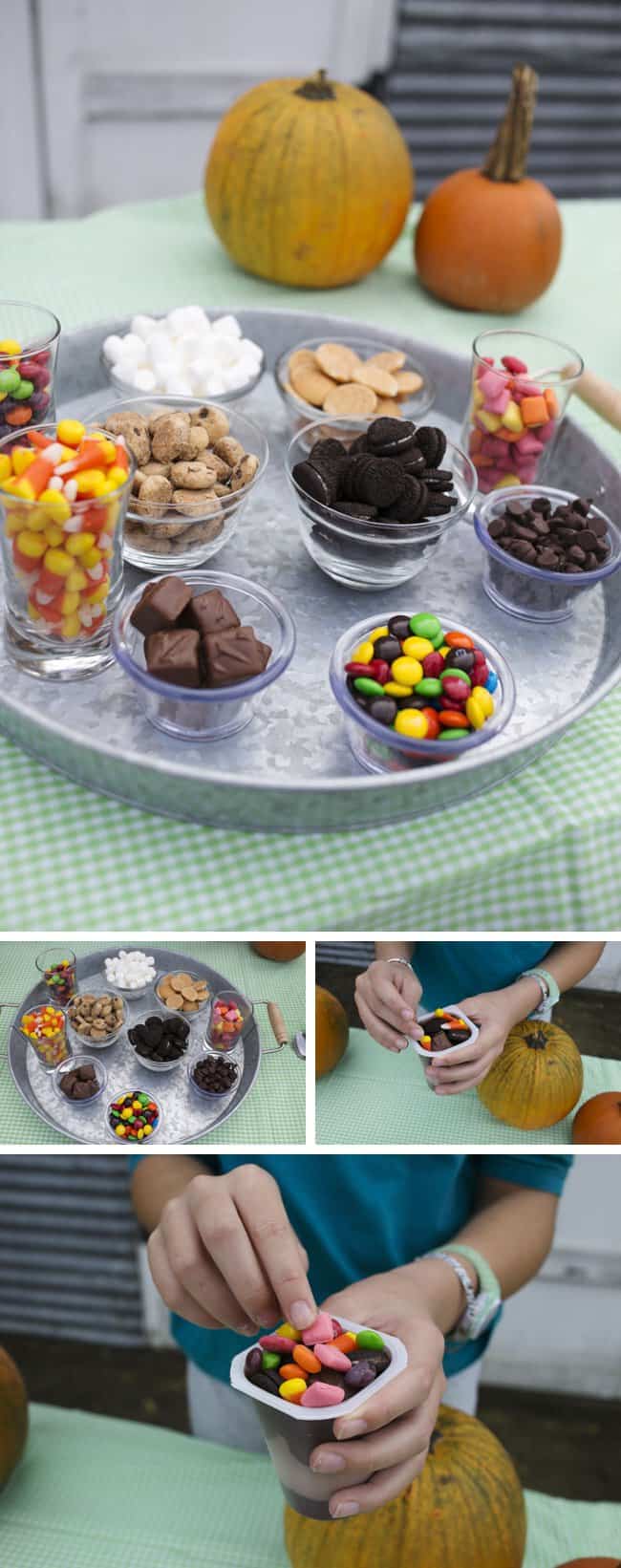 Leftover Candy Pudding Buffet