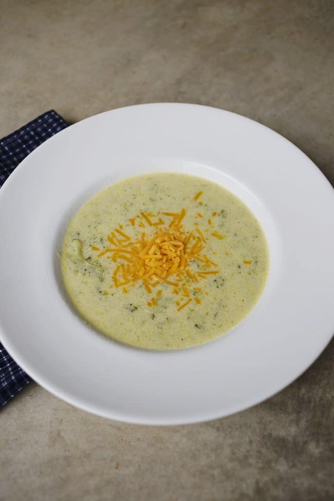 Super Cheesy (and Easy) Broccoli Cheese Soup