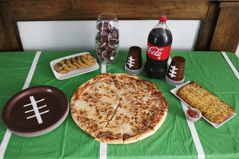 DIY Football Paper Goods for Easy Game Day Table Decor
