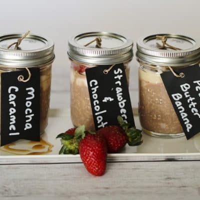 Overnight Chocolate Oats with 3 Easy Flavor Varieties