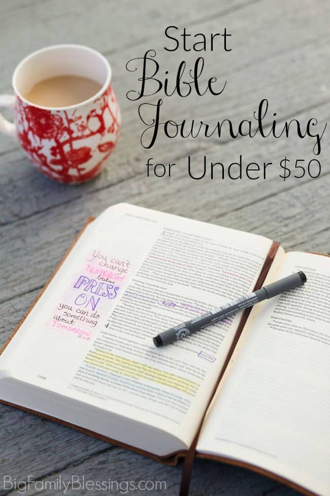 Start Bible Journaling for Under $50