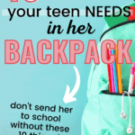 backpack essentials for teen girls