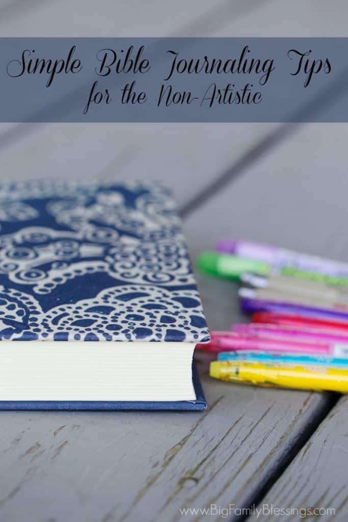 Simple Bible Journaling Tips for the Non-Artistic
