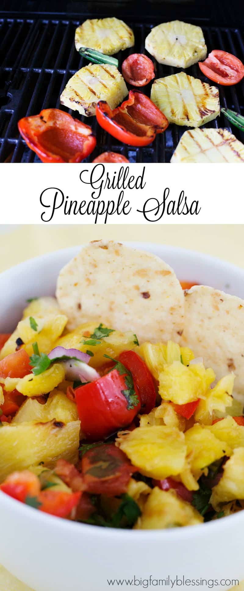 Grilled Pineapple Salsa - absolutely delicious and so simple to prepare. From grill to the table in less than 30 minutes!