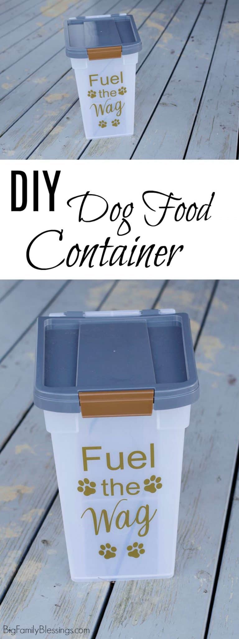 Stunning DIY Pet Food Container image