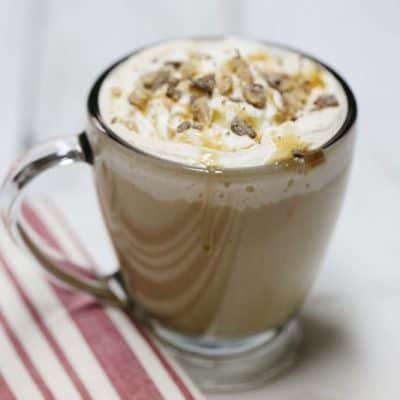 White Chocolate Toffee Nut Latte