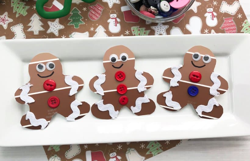 Paint Chip Gingerbread Man Christmas Craft