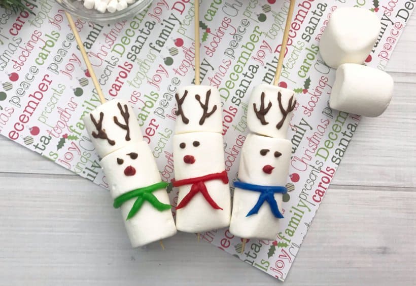 DIY Reindeer Marshmallow Stirrers