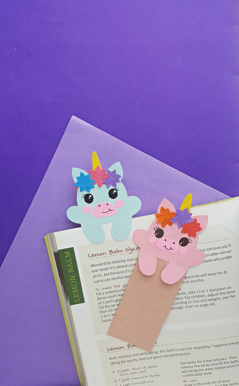 Baby Unicorn Bookmark Craft