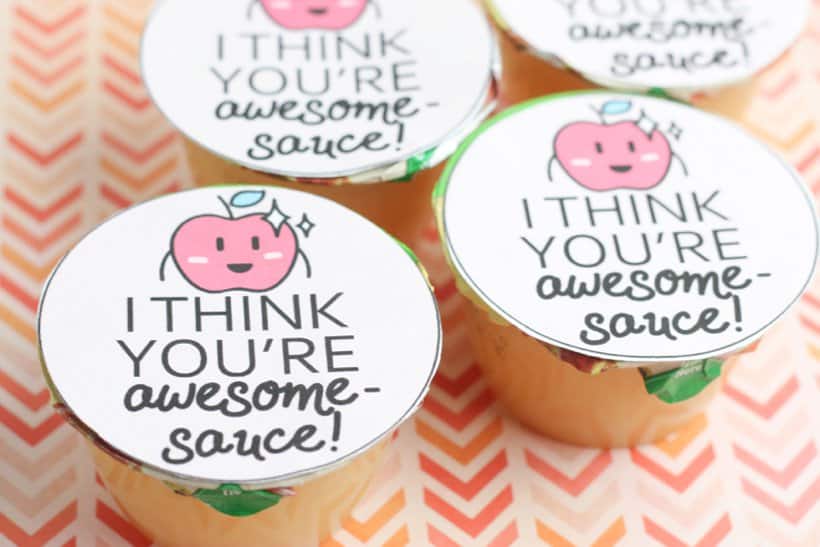 Awesome-sauce Candy-Free Printable Valentine