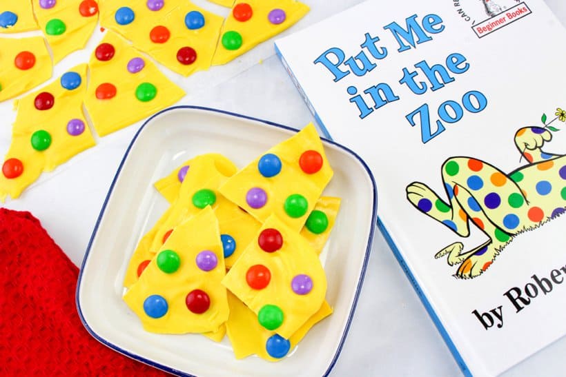 Put Me in the Zoo Bark – Dr. Seuss Day Party Food