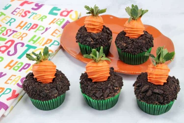 Carrot Cupcakes for Easter