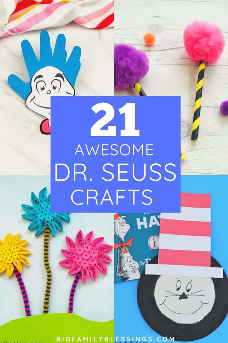 21 Awesome Dr Seuss Crafts for Dr Seuss Week