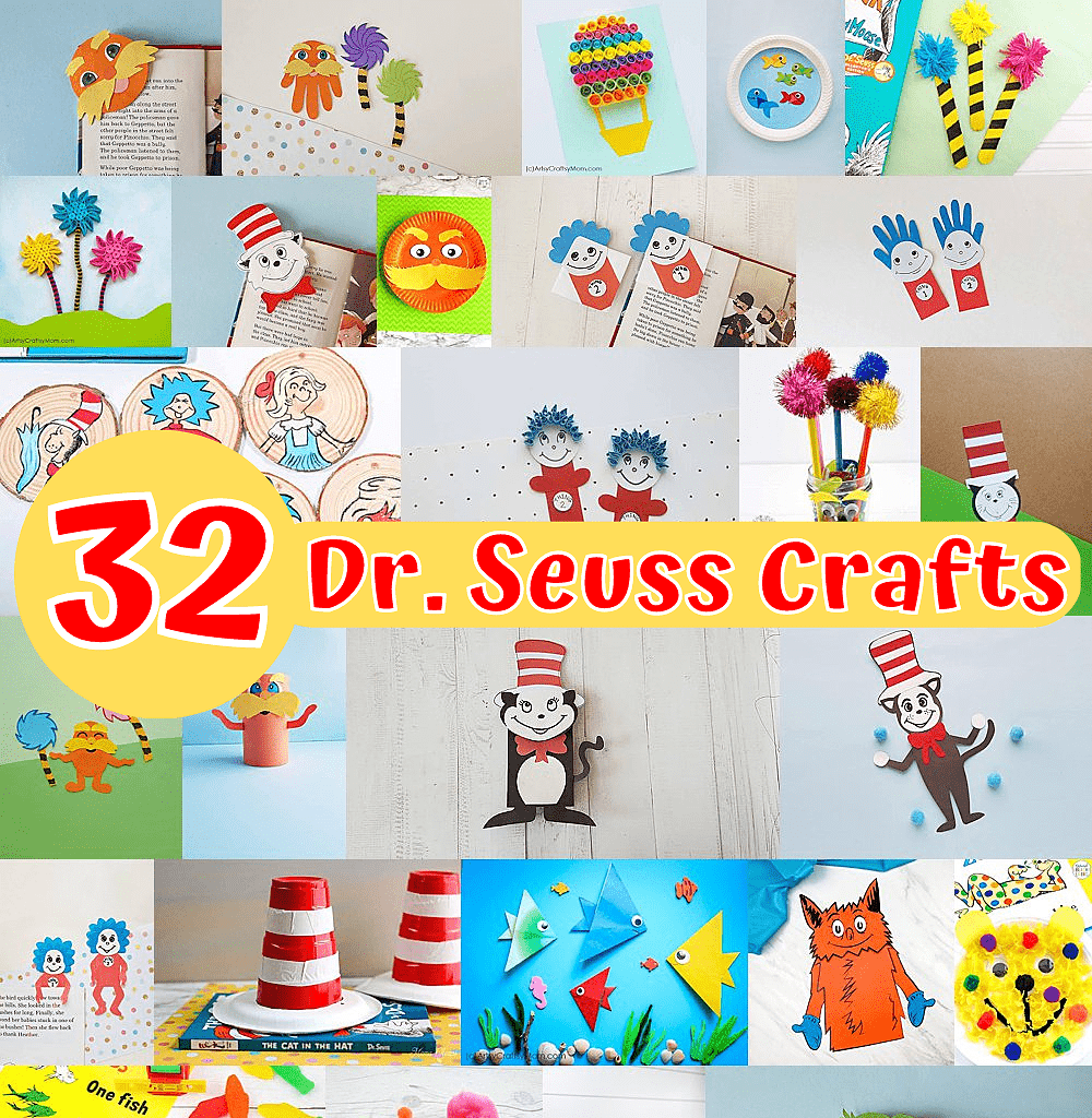 32 Awesome Dr Seuss Crafts for Dr Seuss Week