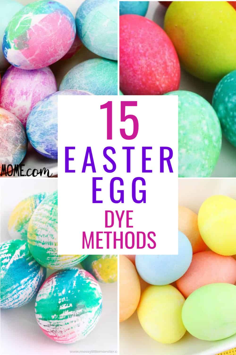 15+ Fun Easter Egg Dying Methods to Try with Your Kids This Year