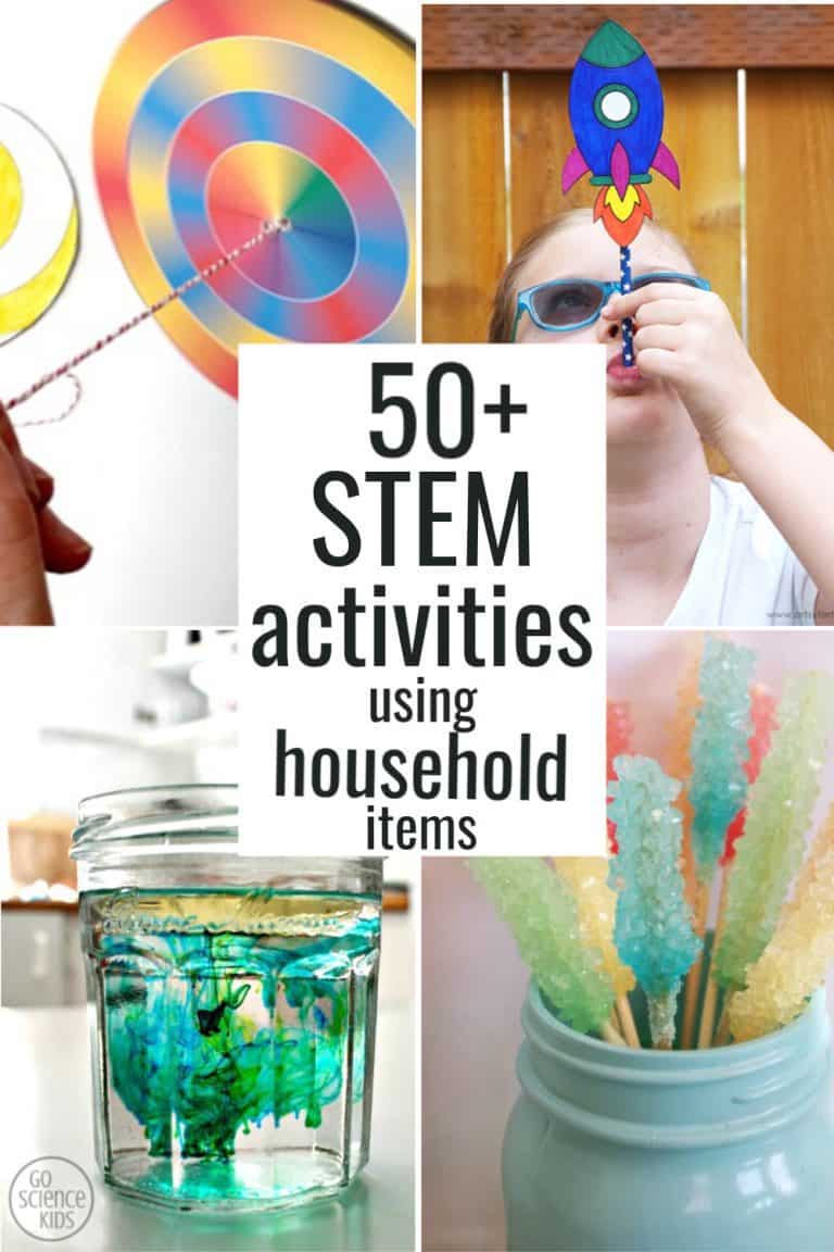 50+ STEM Activities for Kids using Household Items