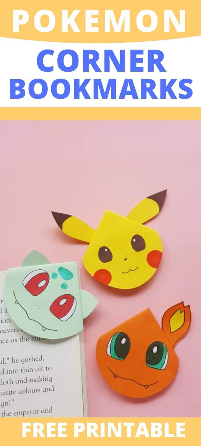 DIY Pokemon Corner Bookmarks - Big Family Blessings