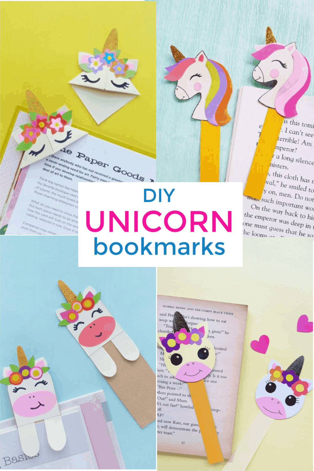 DIY Unicorn Bookmarks