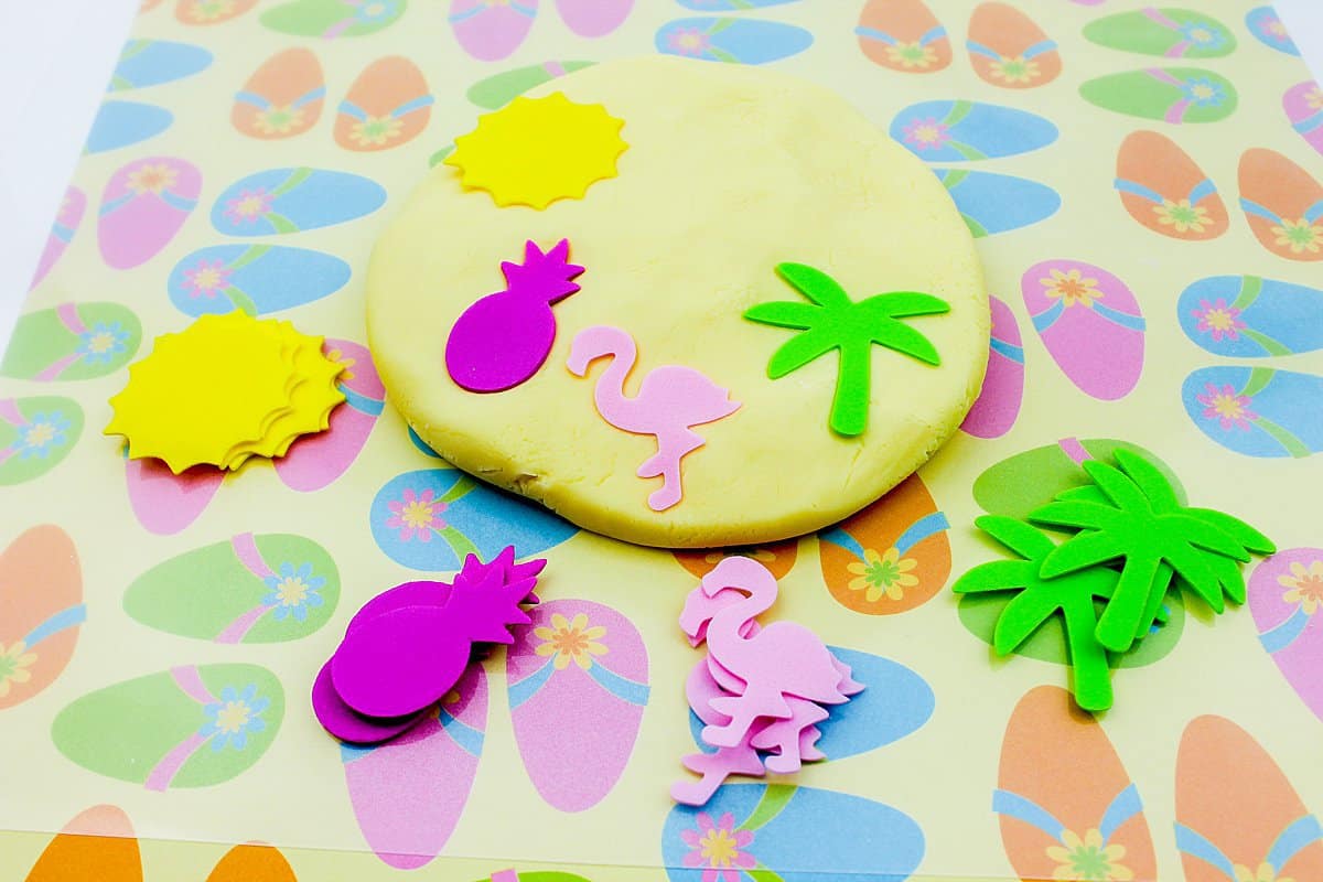 Summer Beach Pudding Play Dough