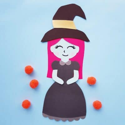 Witch Halloween Paper Doll Craft