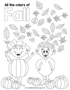 Free Printable Fall Fun Activities - Big Family Blessings