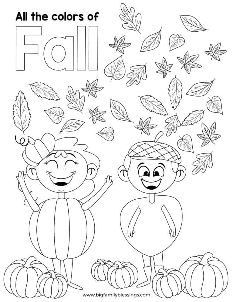 Free Printable Fall Fun Activities - Big Family Blessings