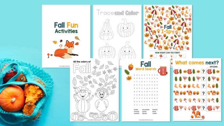 Free Printable Fall Fun Activities - Big Family Blessings