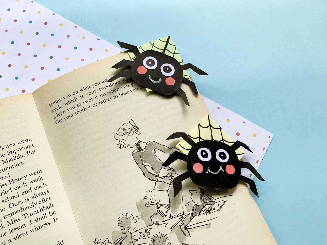 Spider Halloween Bookmark