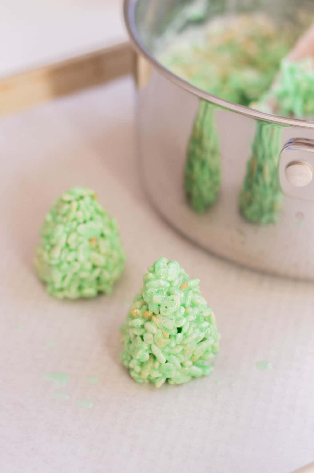 Christmas Tree Rice Crispy Treats Big Family Blessings