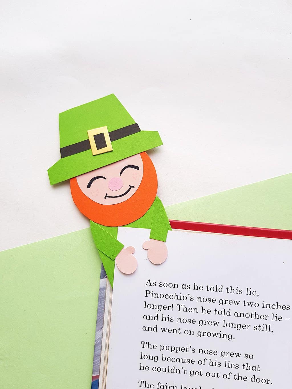 Super Cute Leprechaun Bookmark Craft