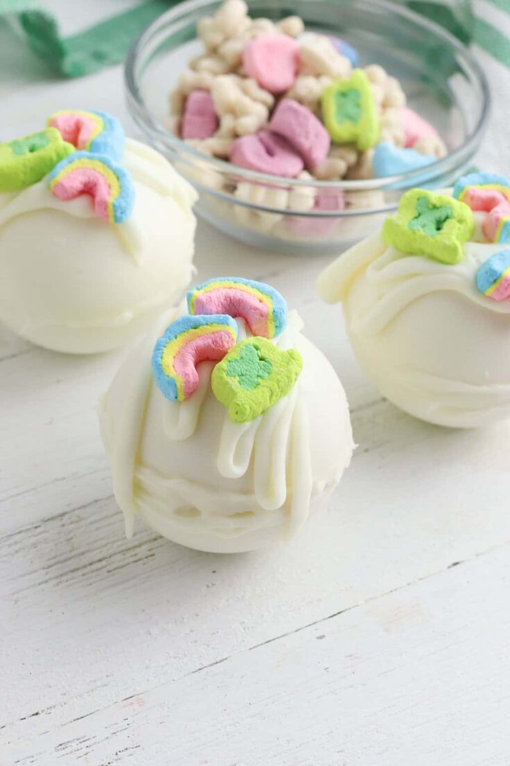 Lucky Charms Hot Cocoa Bomb for St. Patrick's Day