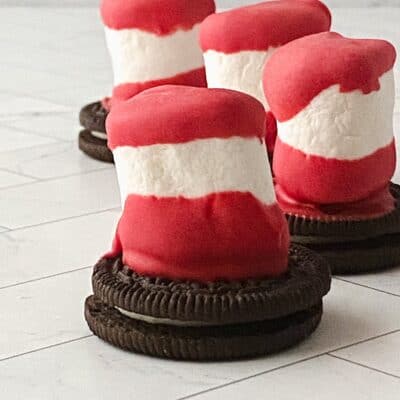 Easy Cat in the Hat Snacks for Dr Seuss Day
