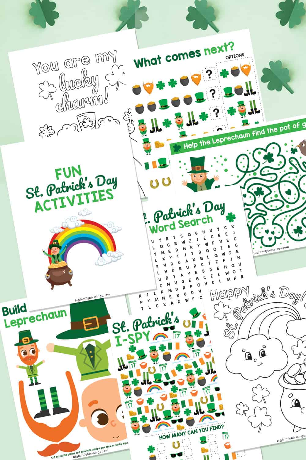 Free Printable St. Patrick’s Day Activities for Kids