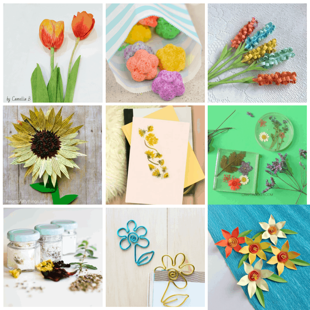 15+ Flower Crafts for Teens