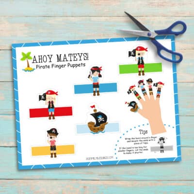 Printable Pirate Finger Puppets - Big Family Blessings