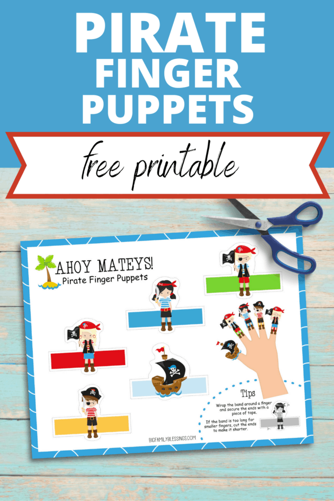 pirate finger puppets printable