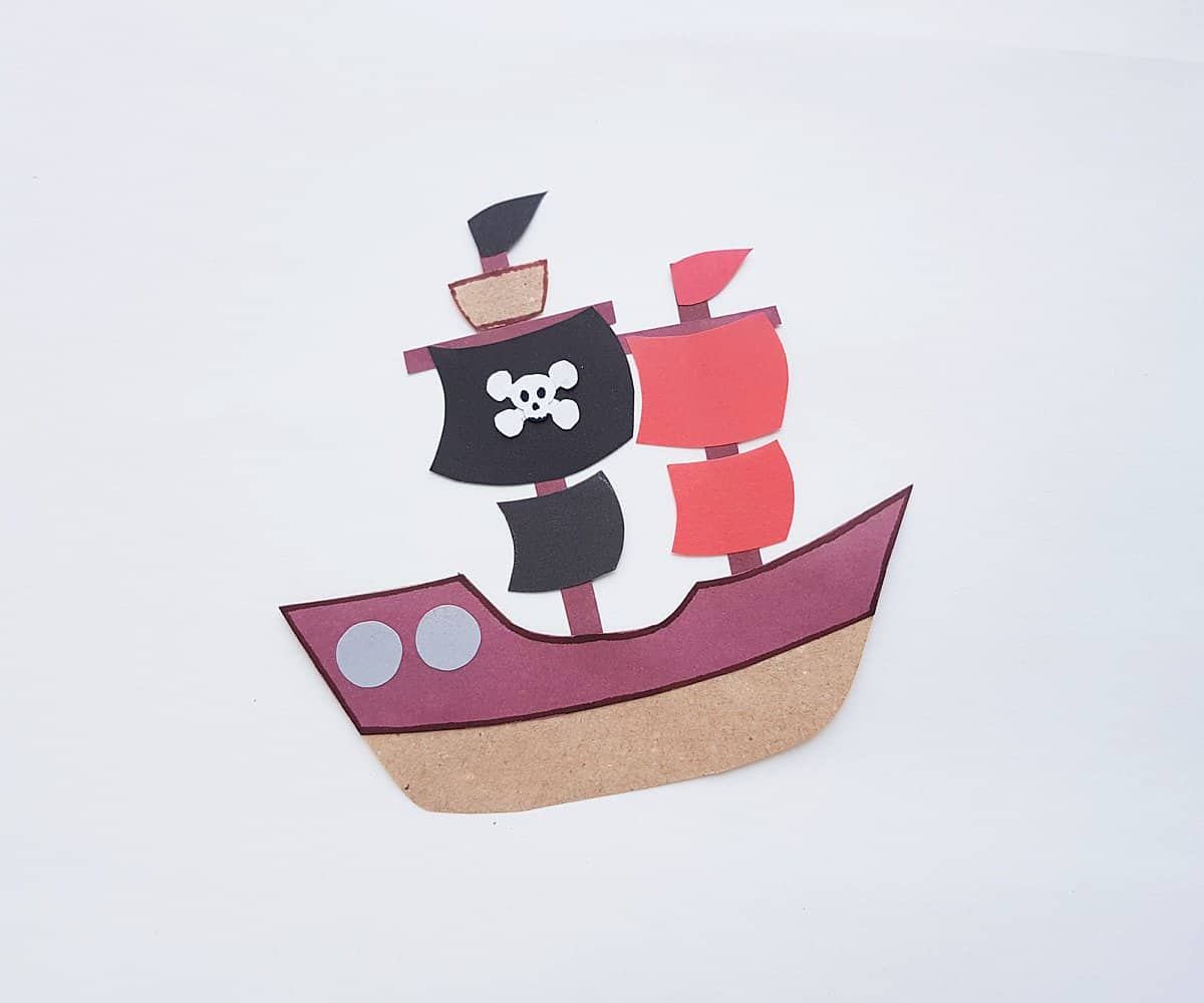 15 Pilgrim ship die cuts 4x7.5cm accucut pirate boat sail card making craft kids 