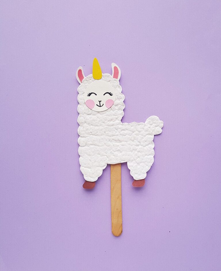 Llamacorn Puppet Craft - Big Family Blessings