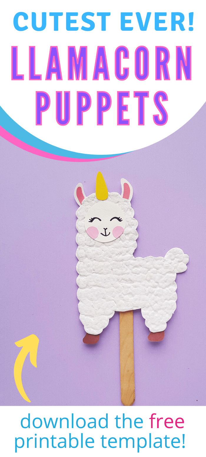 Llamacorn Puppet Craft - Big Family Blessings