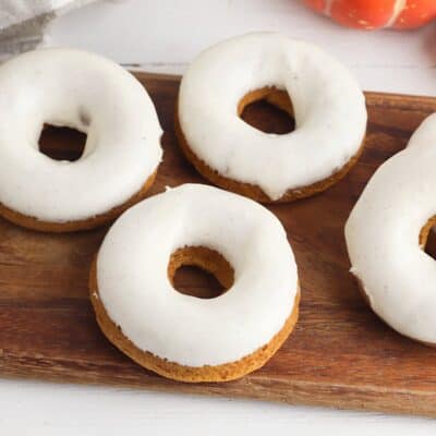 Easiest Ever Cake Mix Pumpkin Donuts