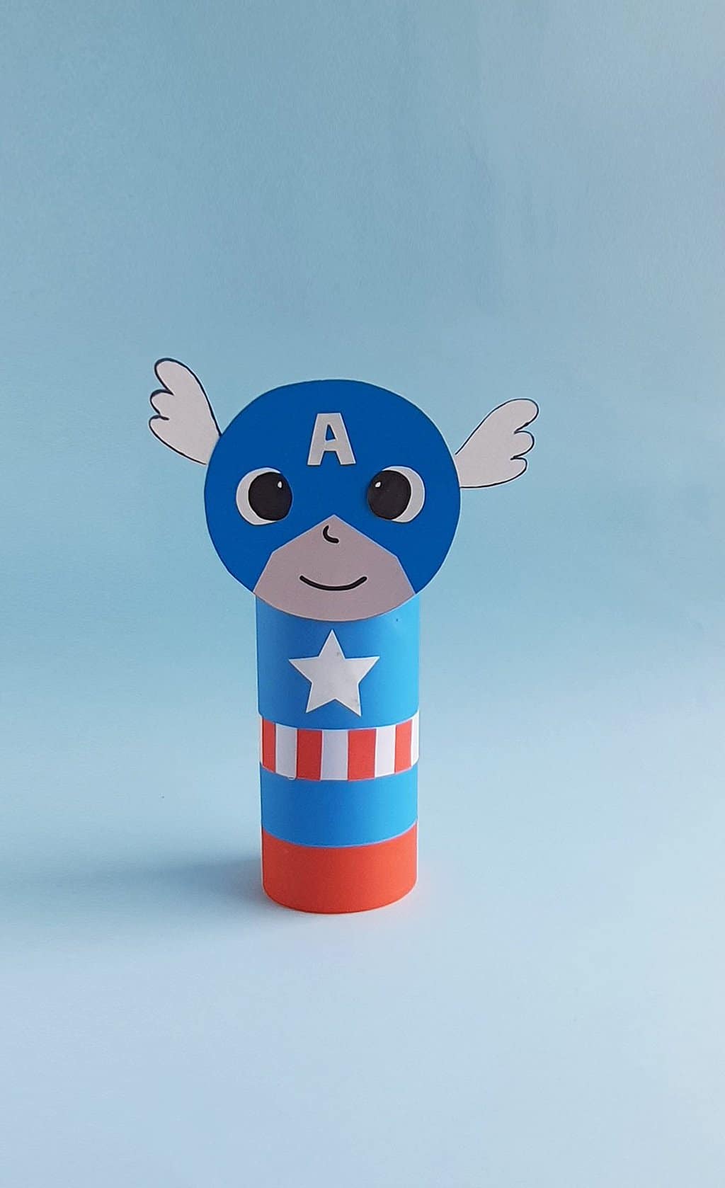 Toliet Paper Roll Captain America Craft