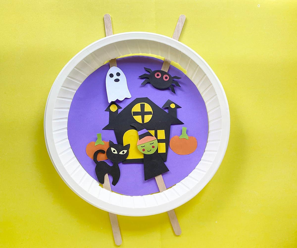 Paper Plate Halloween Craft